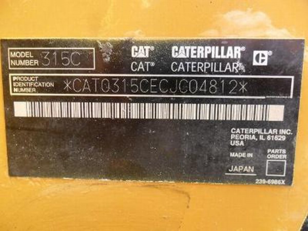 2007: Caterpillar 315CL for sale | Used Caterpillar 315CL crawler ...