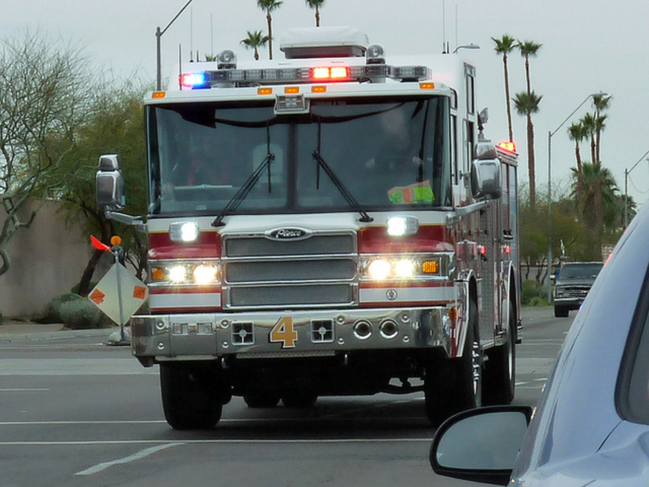 Pierce Firetruck : Engine 4 : Phoenix FD | Flickr - Photo Sharing!