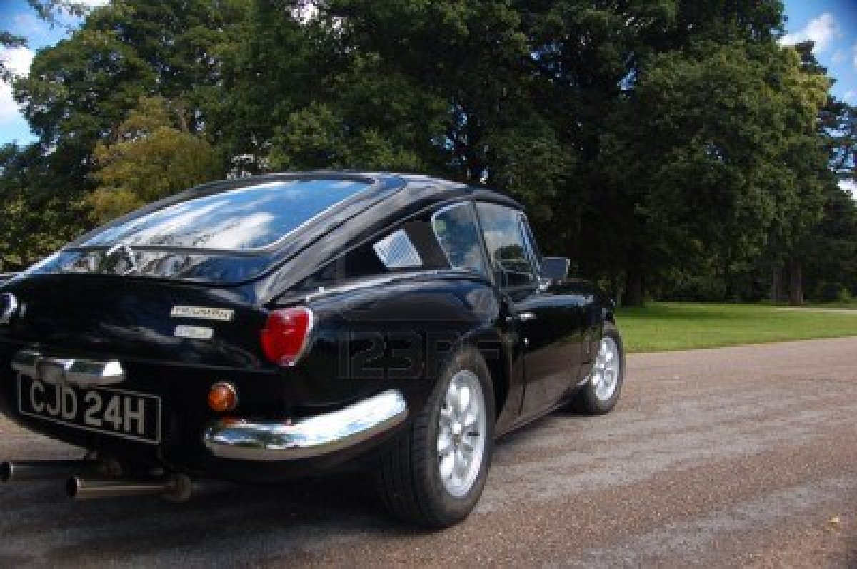 British Classic Sports Car 1960s 60s Black Triumph GT6 Spitfire ...
