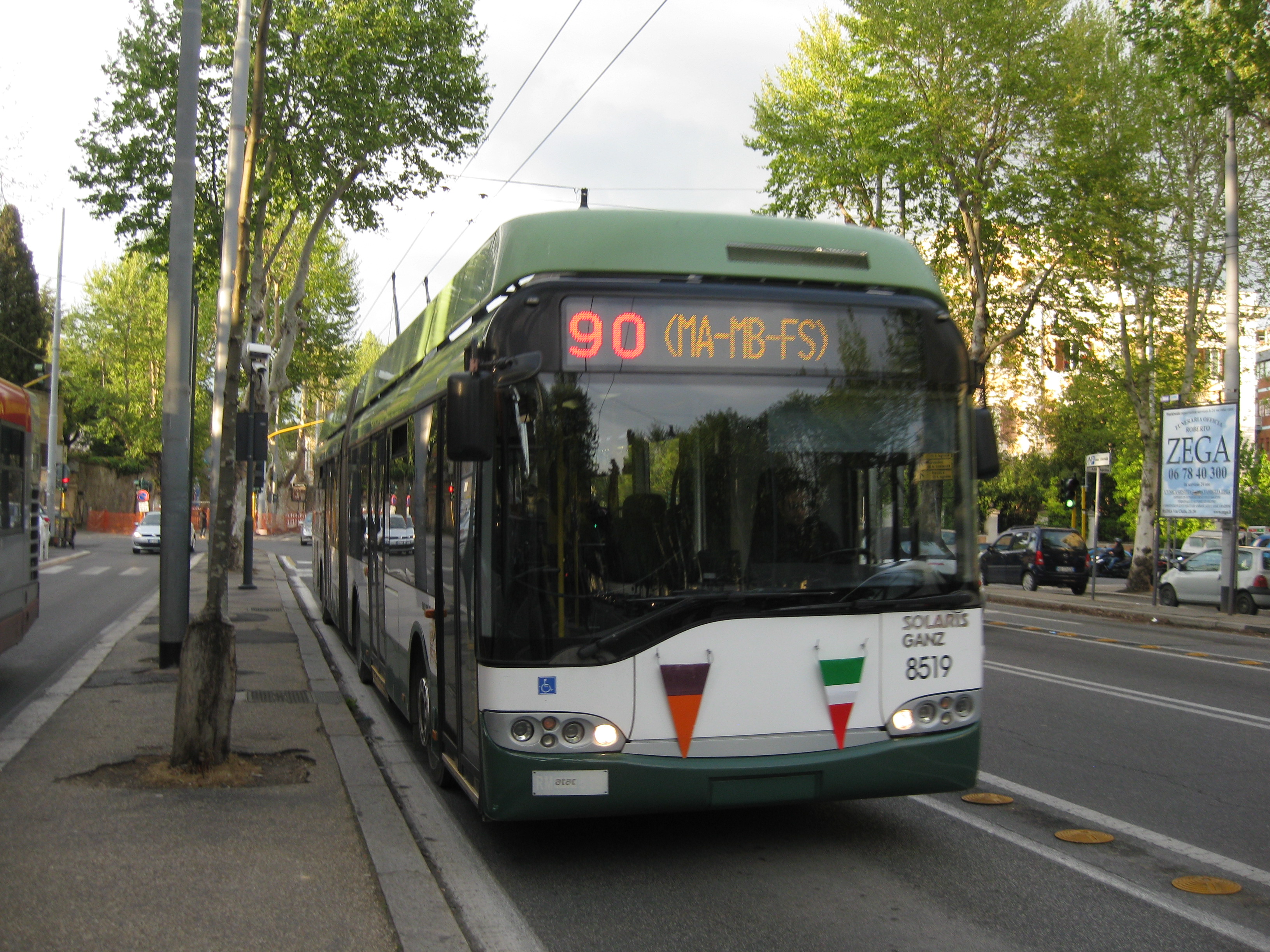 Solaris Ganz trolleybus-Rome | Flickr - Photo Sharing!
