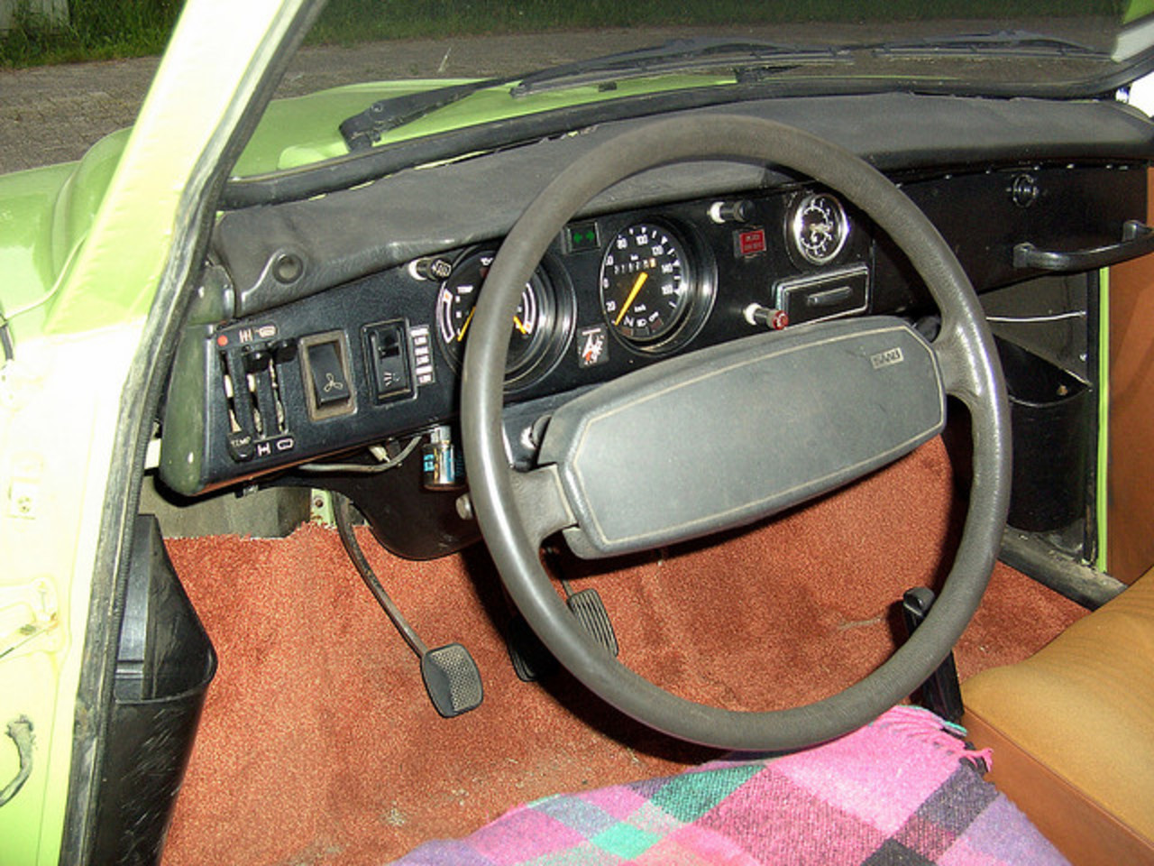 1976 Saab 96 L steering wheel and dash | Flickr - Photo Sharing!