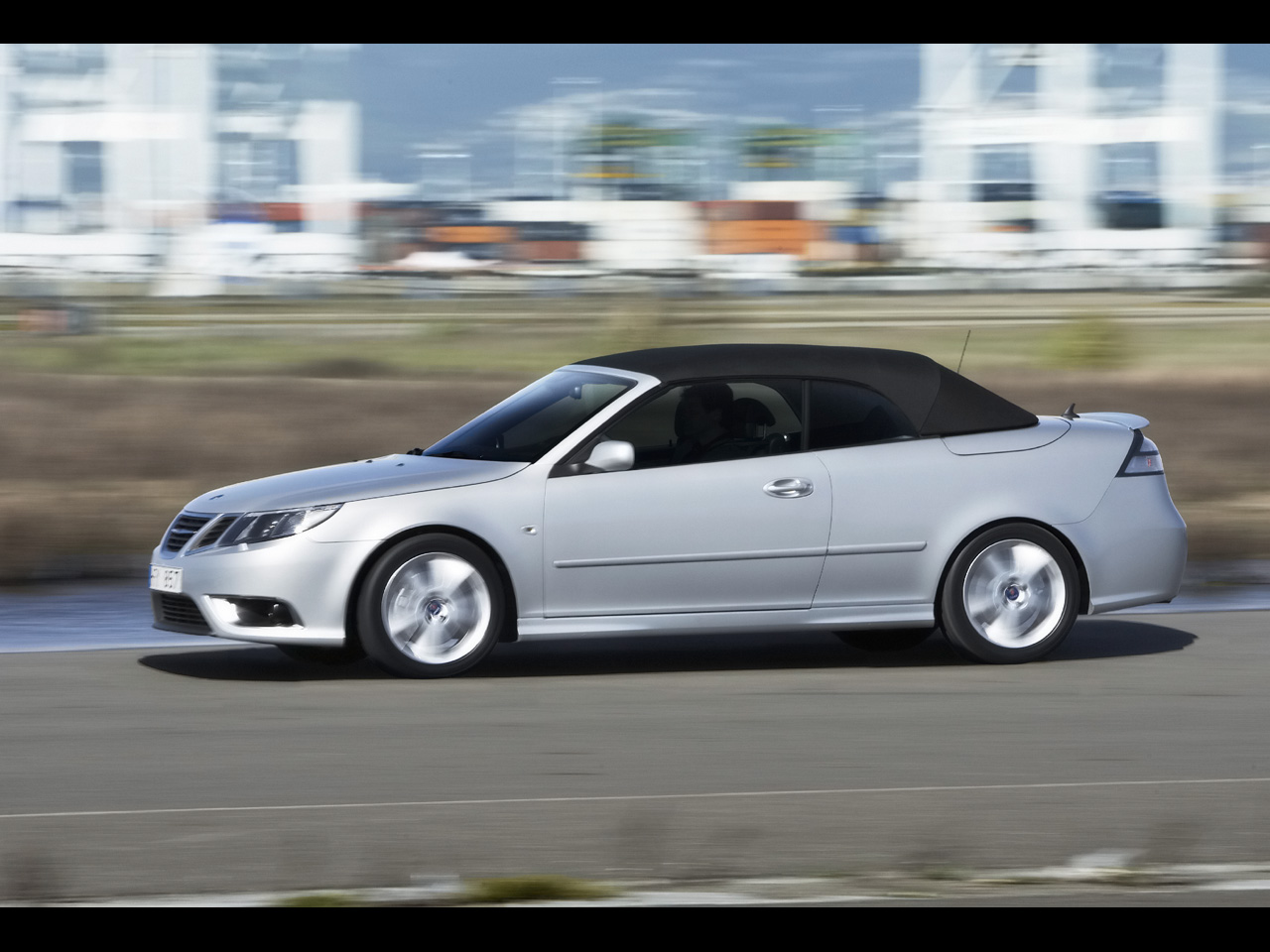 2008 Saab 9-3 Convertible - Side Speed Top Up - 1280x960 - Wallpaper