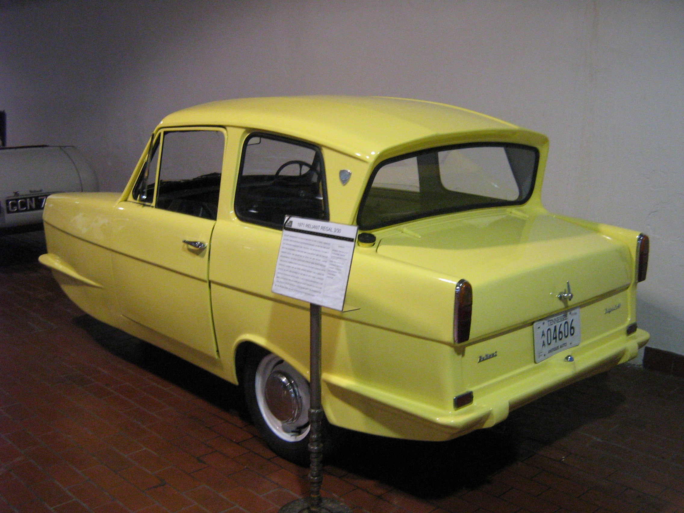 Reliant Regal 3/30: Photo gallery, complete information about ...