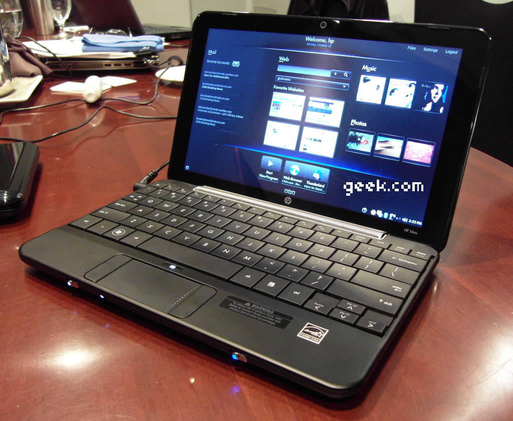 HP announces $399 Mini 1000 netbook and MIE Linux | Chips | Geek.