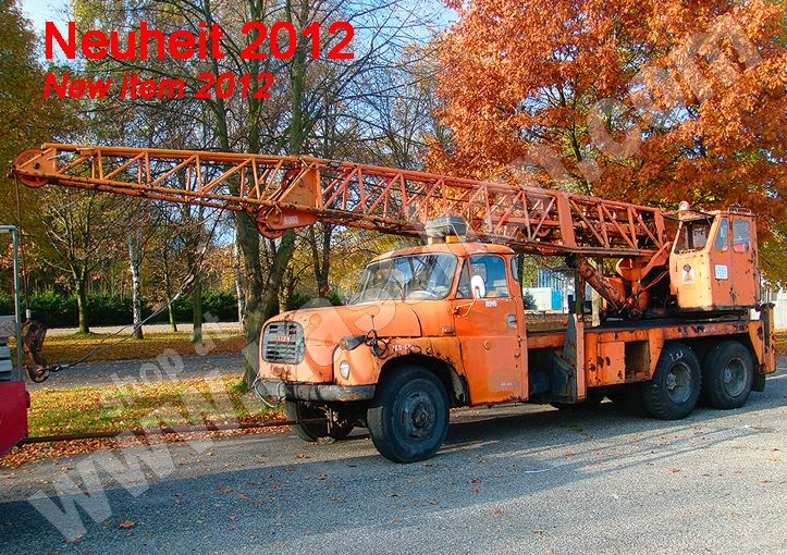 Premium ClassiXXs Tatra T148 6X6 crane-truck orange modelcar