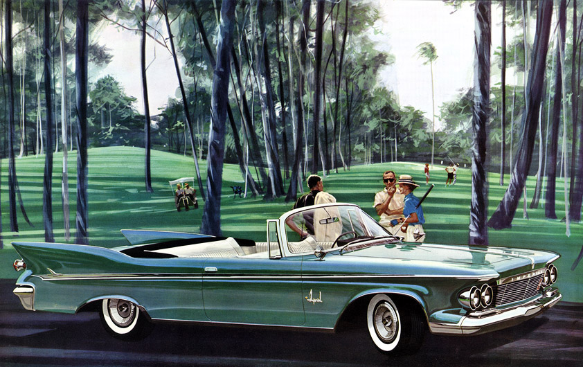 Plan59 :: Classic Car Art :: 1961 Imperial Crown Convertible