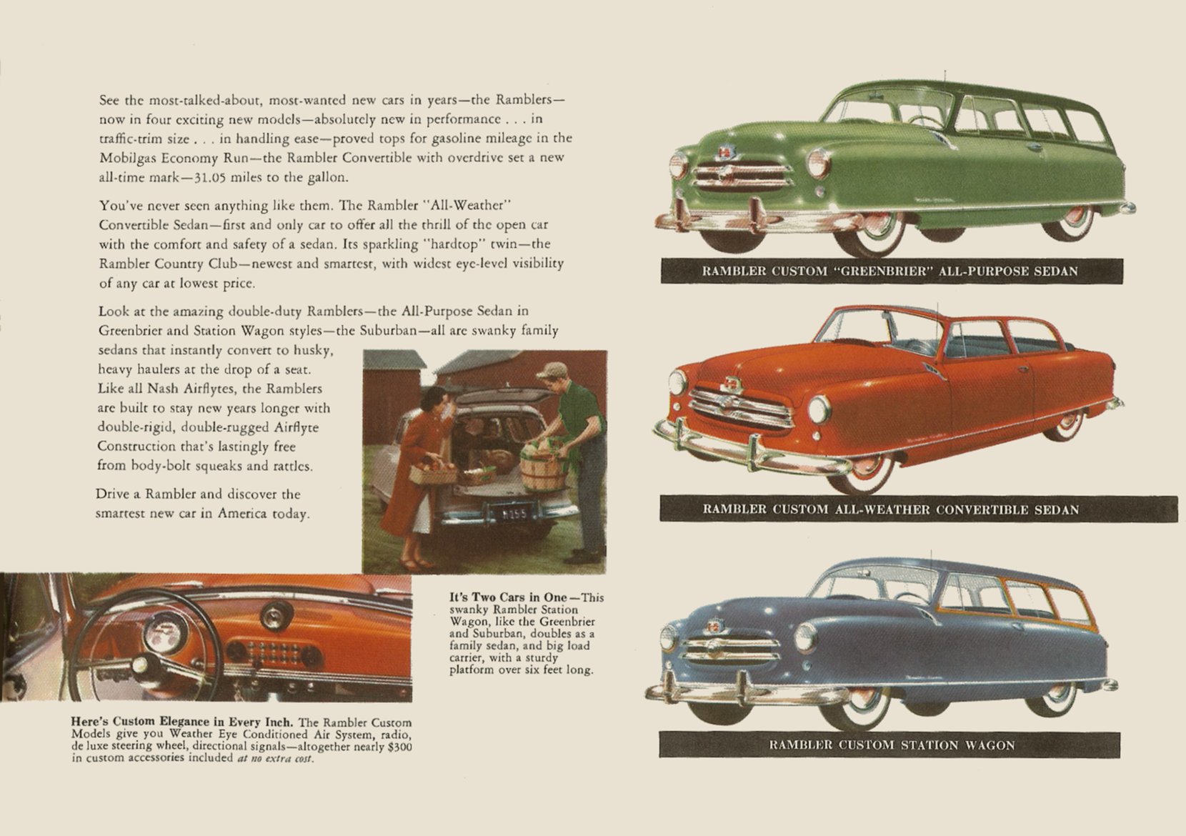 1951 Nash Airflyte All Models-