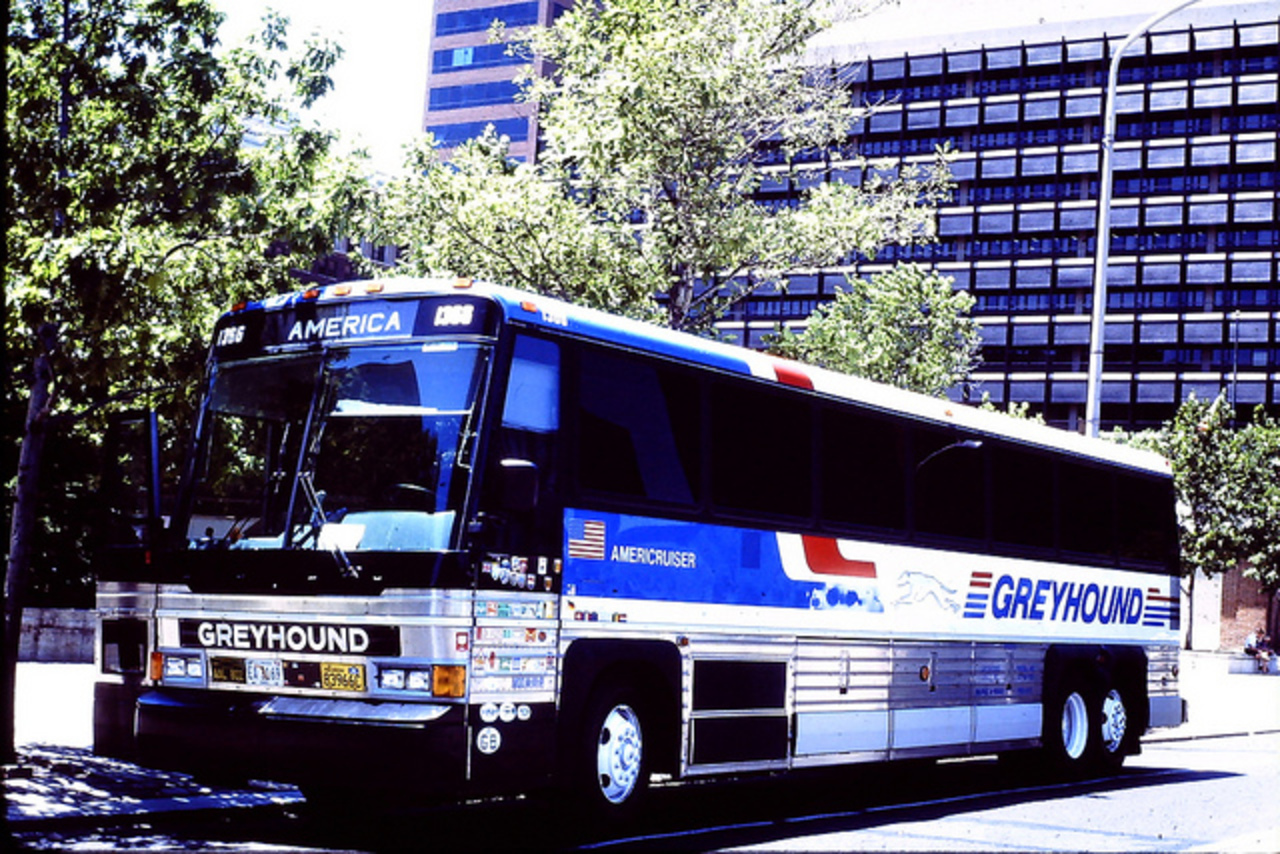 Greyhound bus 1366 (MCI 96A3) | Flickr - Photo Sharing!
