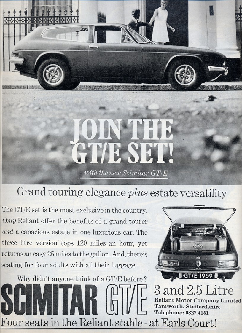 Reliant Scimitar - Vintage Car Ads