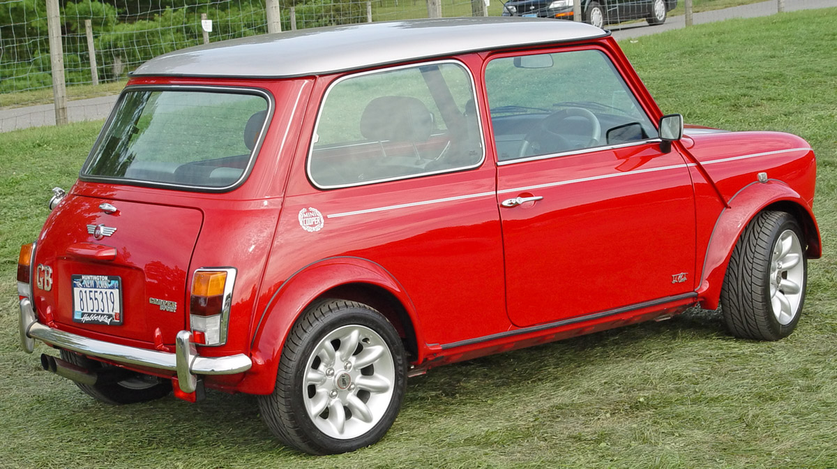Austin Mini Cooper Sport - Red - Rear Angle