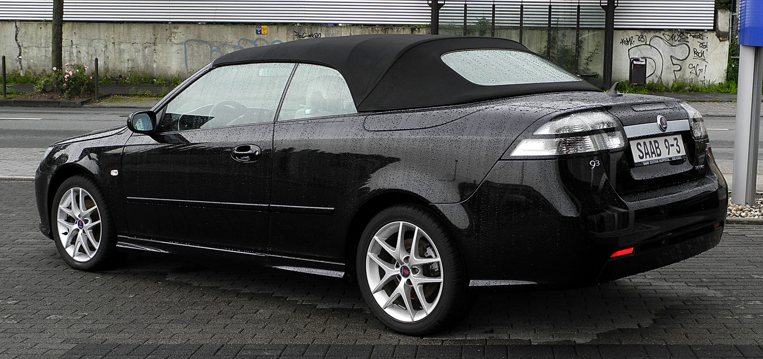 File:Saab 9-3 Cabriolet 1.8t BioPower Vector (II, Facelift ...