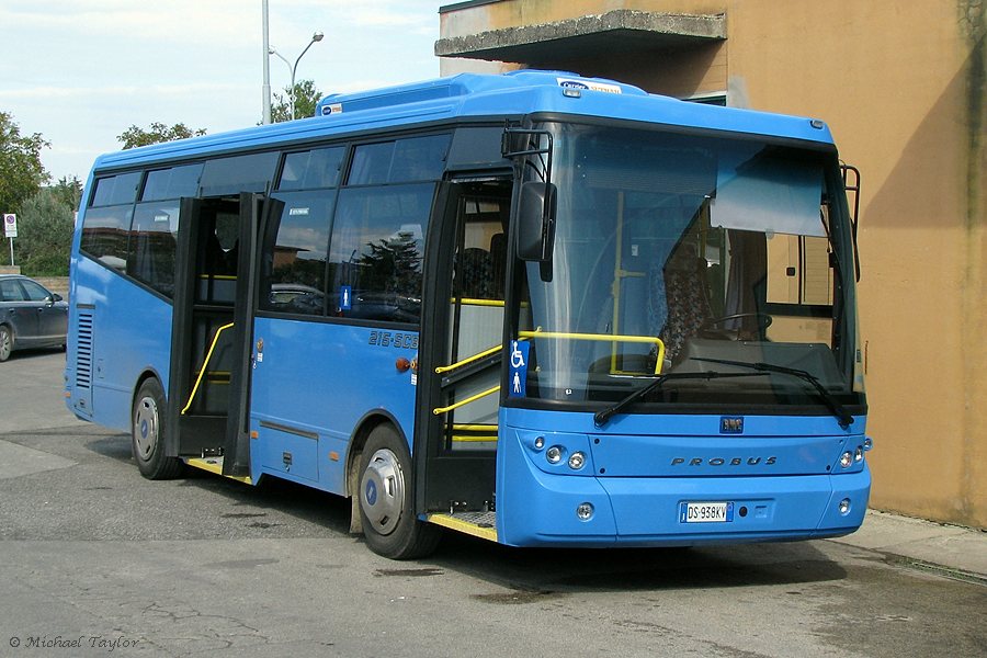 BMC Probus parked in Pienza