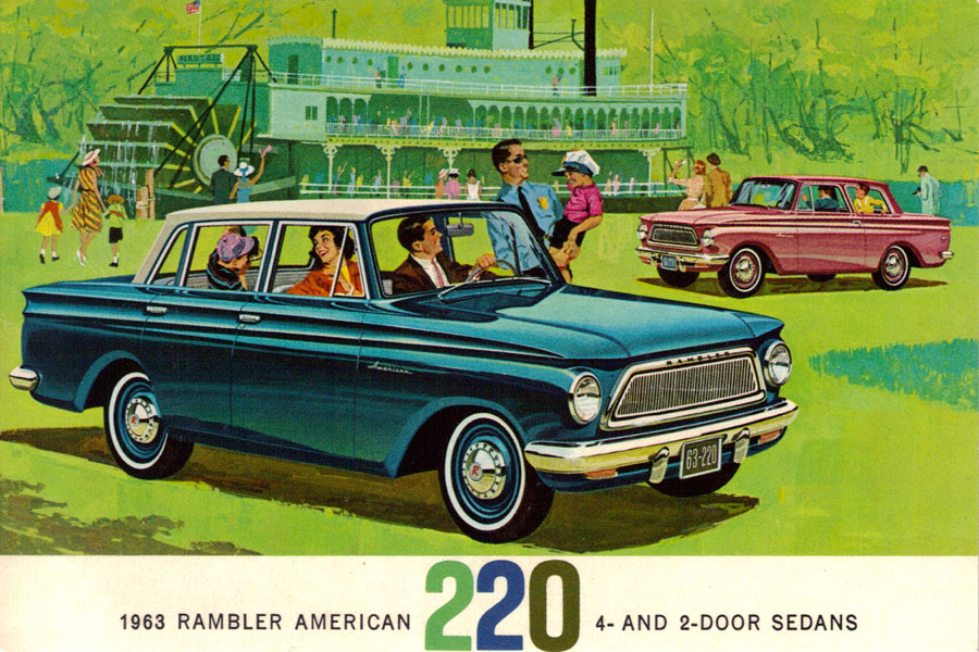1963 Rambler American 220 4 2 Door Sedan Automobile Advertising ...