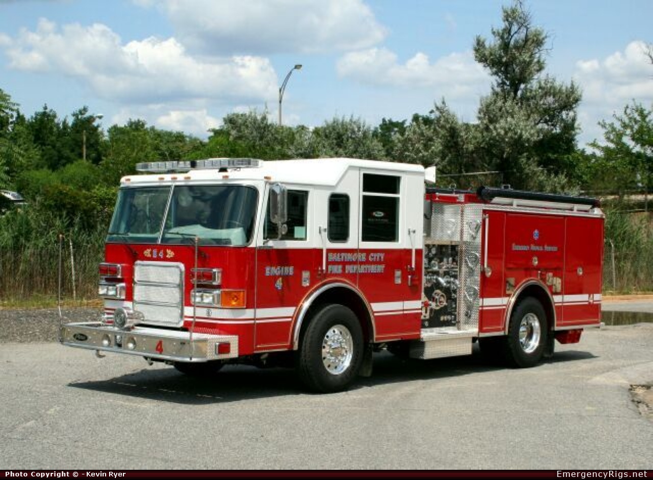 Fire Truck Photos - Pierce - Enforcer - Pumper - Baltimore City ...