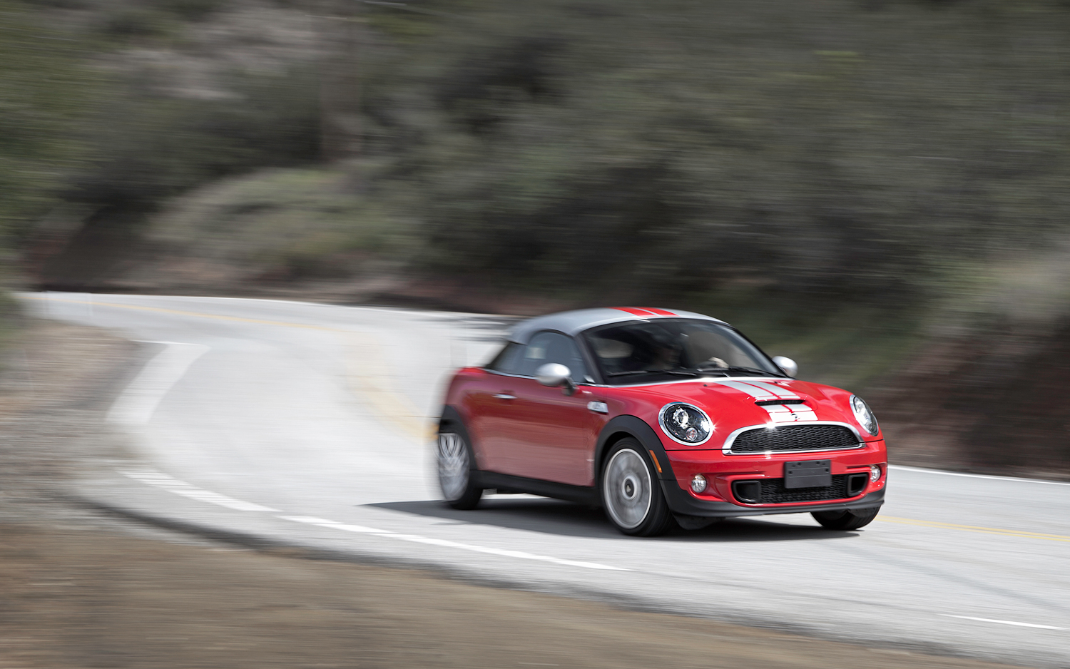 2012 Mini Cooper Coupe S Front Three Quarter In Motion Photo 10