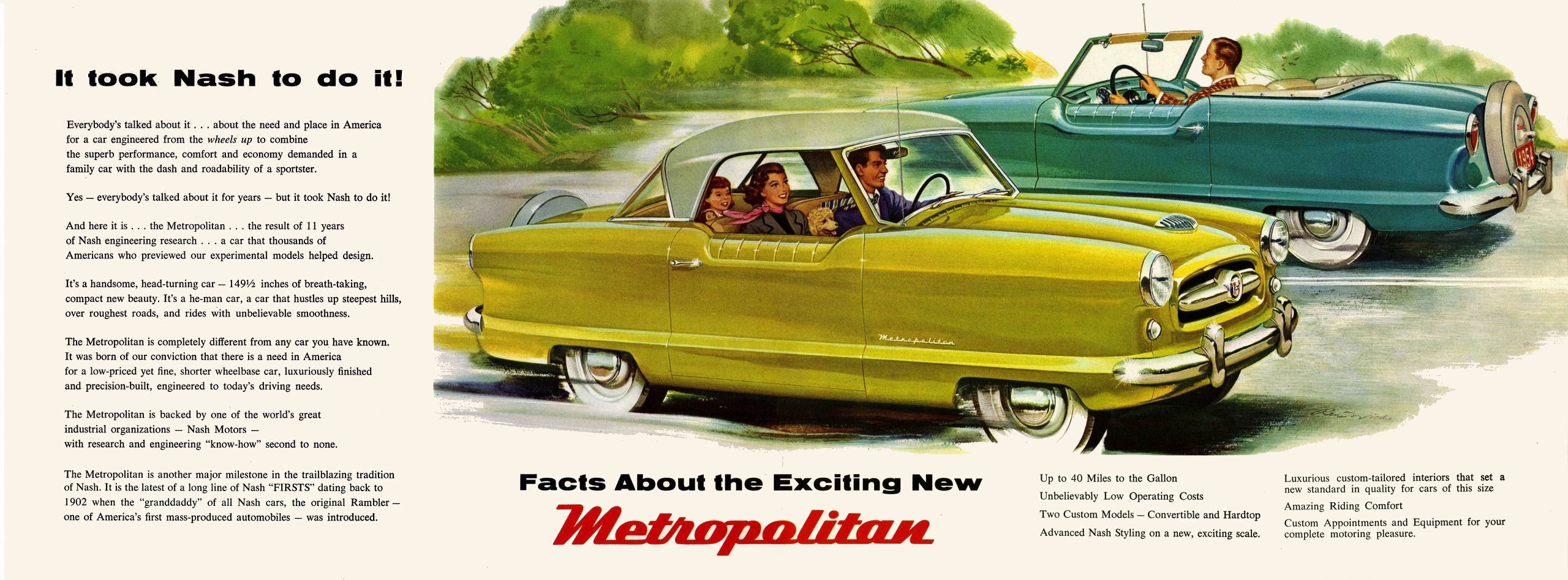 1954 Nash Metropolitan brochure