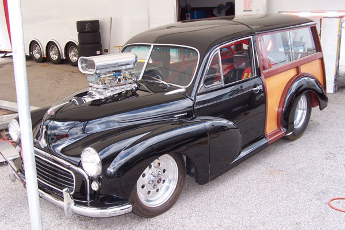 Mick Sinclair's 1956 Morris Minor 1000 Traveller with Chevy 350 V8