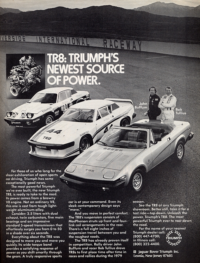 Triumph TR8 - Vintage Car Ads