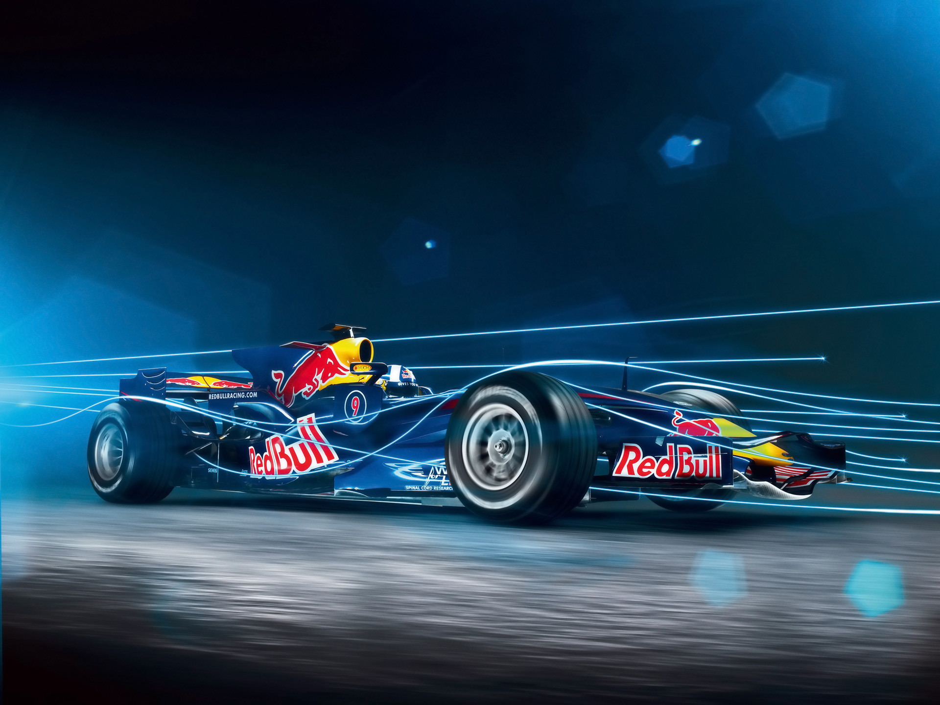 2008 Red Bull RB4 F1 - Electric Barcelona Spain Front And Side ...
