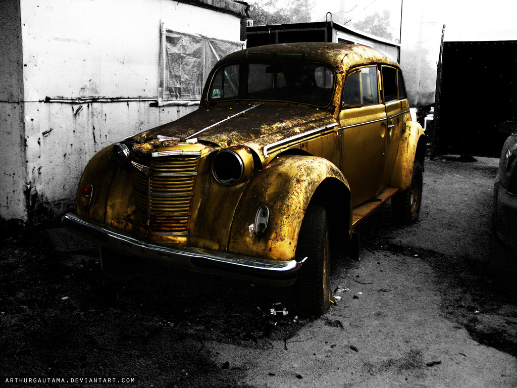 Old car - Moskvitch 400 by ~ArthurGautama on deviantART