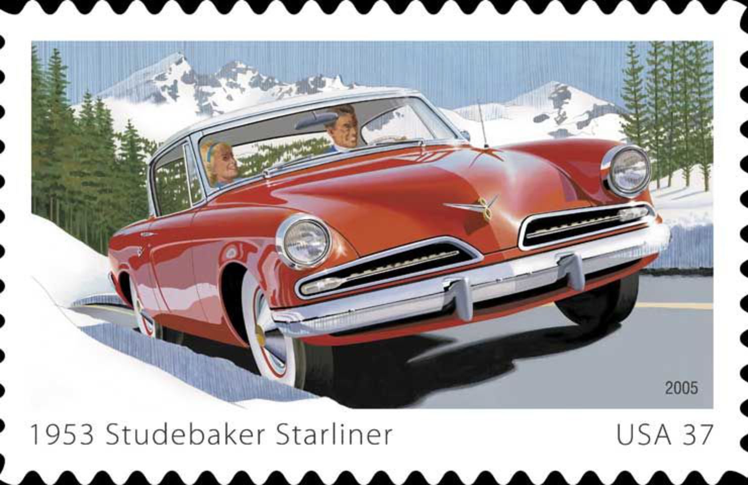 1953 Studebaker Starliner Stamp Photo 8