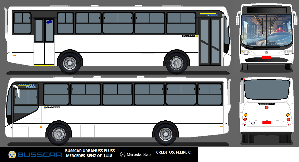 DESENHOS DE ONIBUS BRASILEIROS E ONIBUS GTA/PTTM: Busscar Urbanuss ...