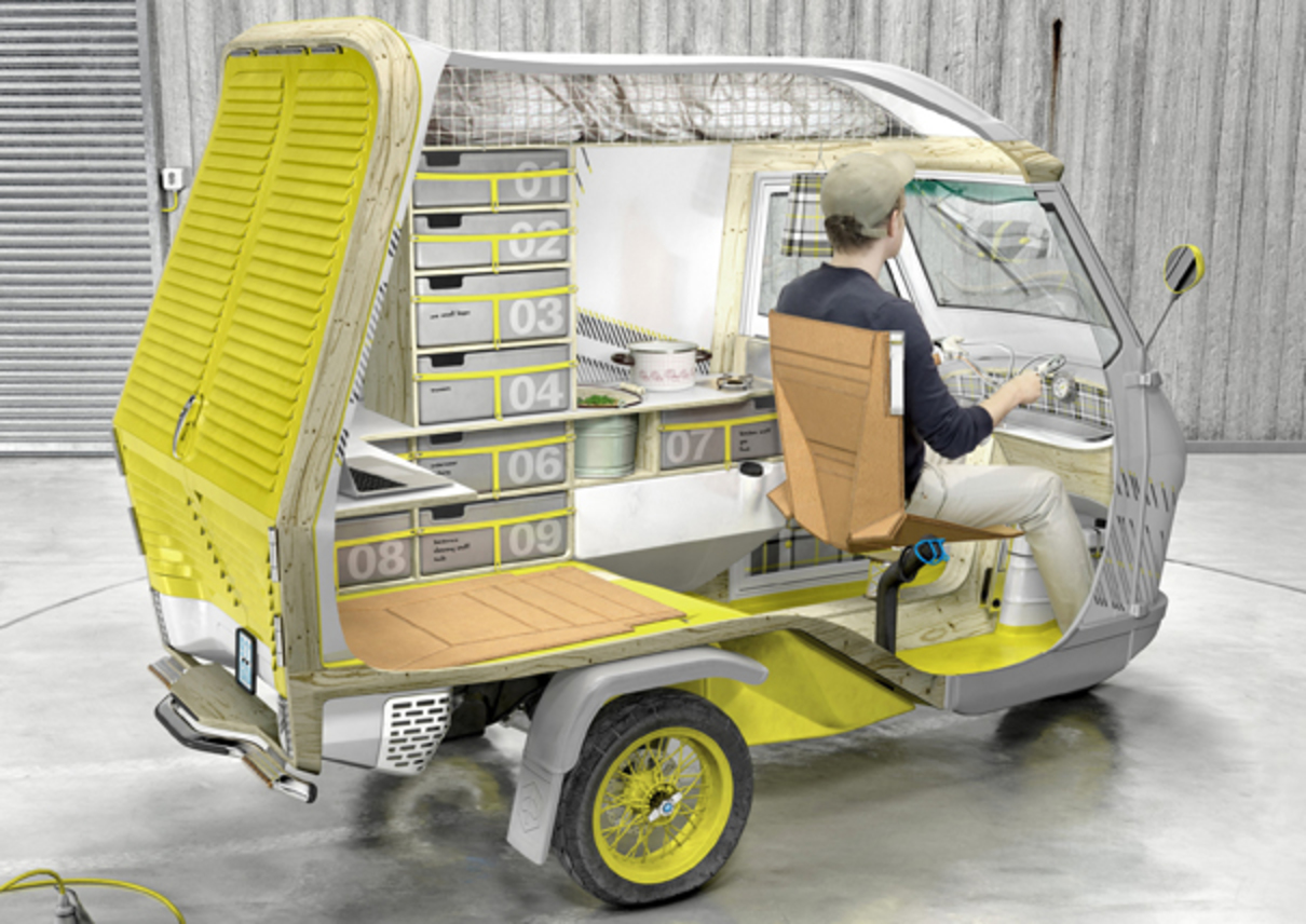 Bufalino remodeled Piaggio APE 50 tricycle by Cornelius Comanns ...