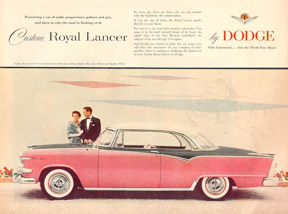 1955 Dodge Custom Royal Lancer advertisement