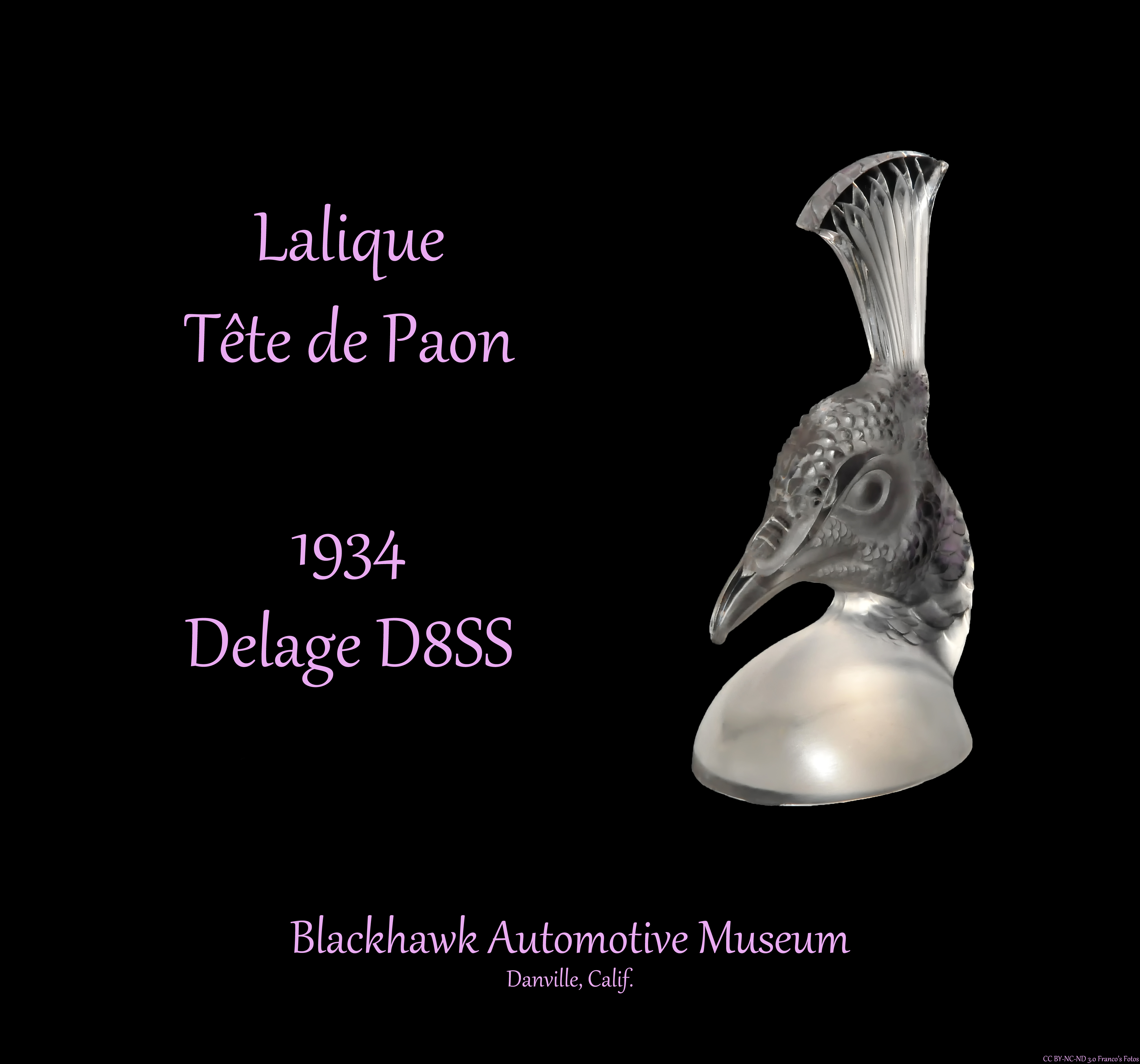 Lalique TÃªte de Paon, 1934 Delage D8SS | Flickr - Photo Sharing!