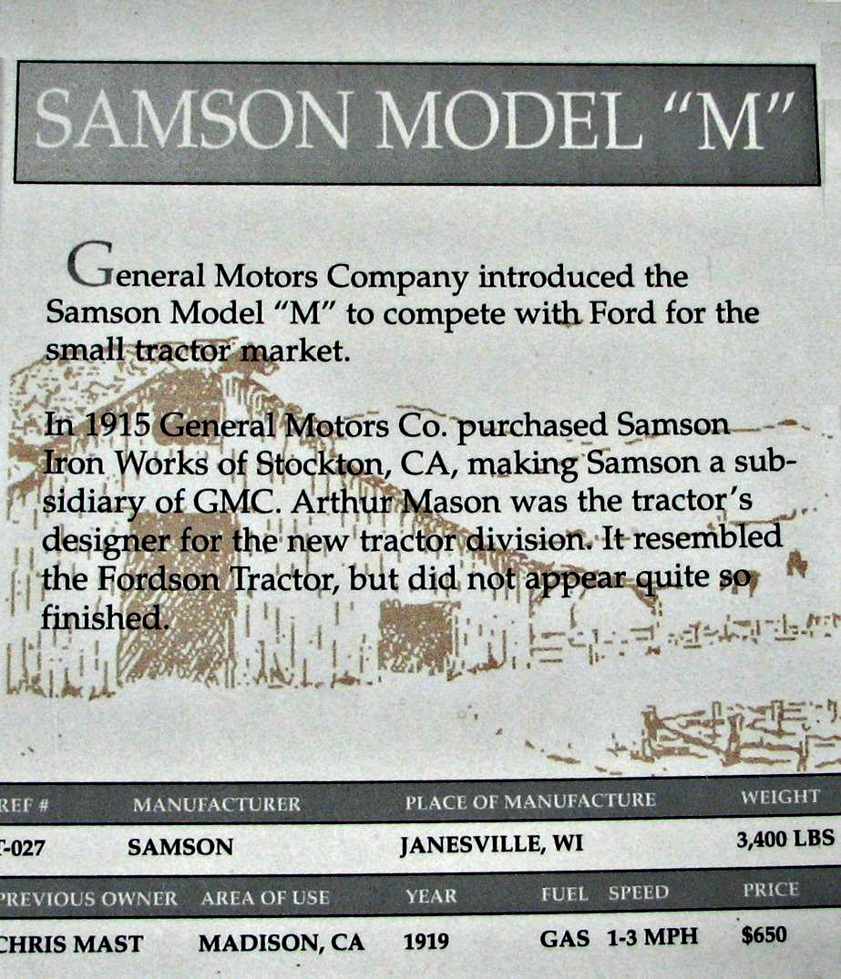 1919 Samson Model M (GMC) Info | Flickr - Photo Sharing!