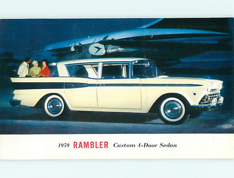 Unused amc car ad 1959 RAMBLER CUSTOM 4 DOOR SEDAN v4832 | eBay