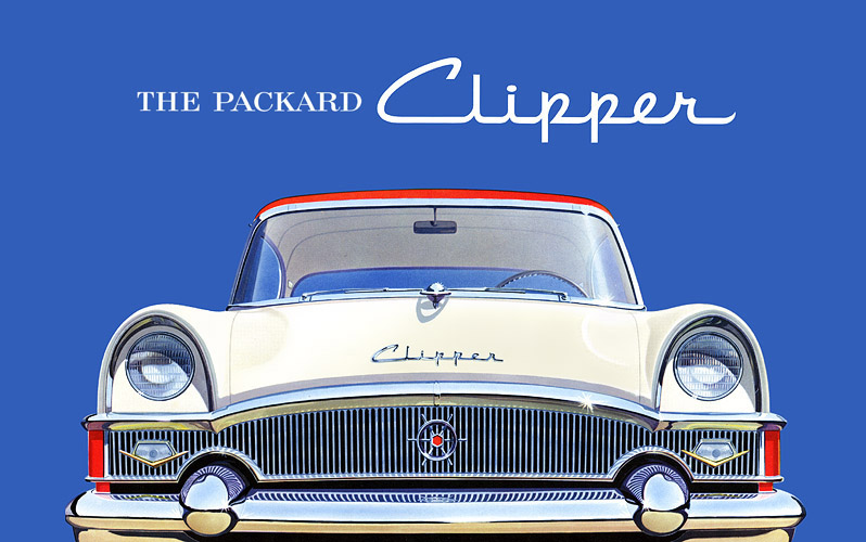 Plan59 :: Classic Car Art :: 1955 Packard Clipper