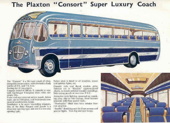 transpress nz: 1956 Bedford Plaxton Consort bus