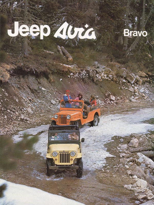 EBRO Avia Brochure on The Jeep CJ3B Page