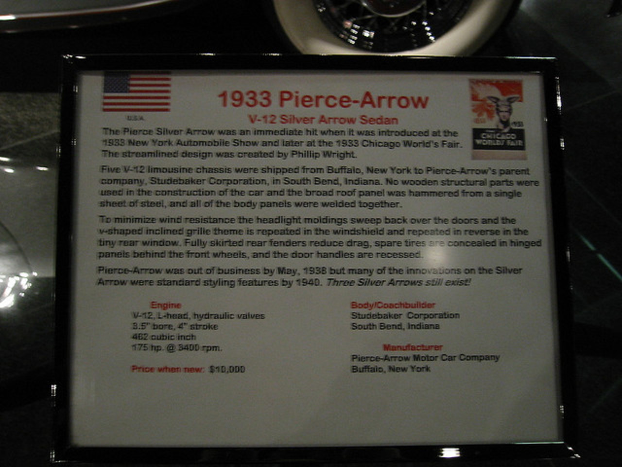 1933 Pierce-Arrow V-12 Silver Arrow Sedan | Flickr - Photo Sharing!