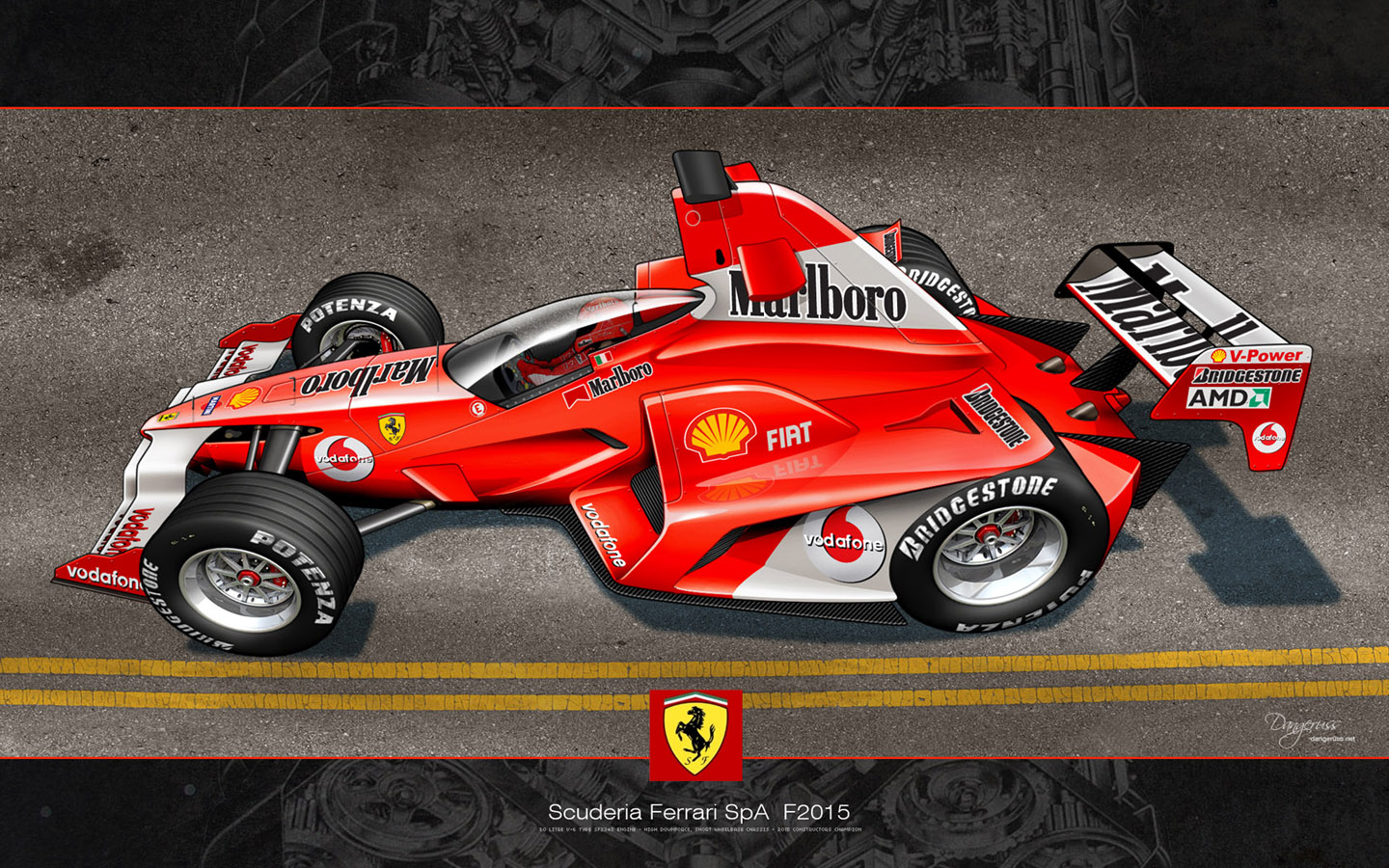Ferrari F1 by FERRARI fan - Desktop Wallpaper