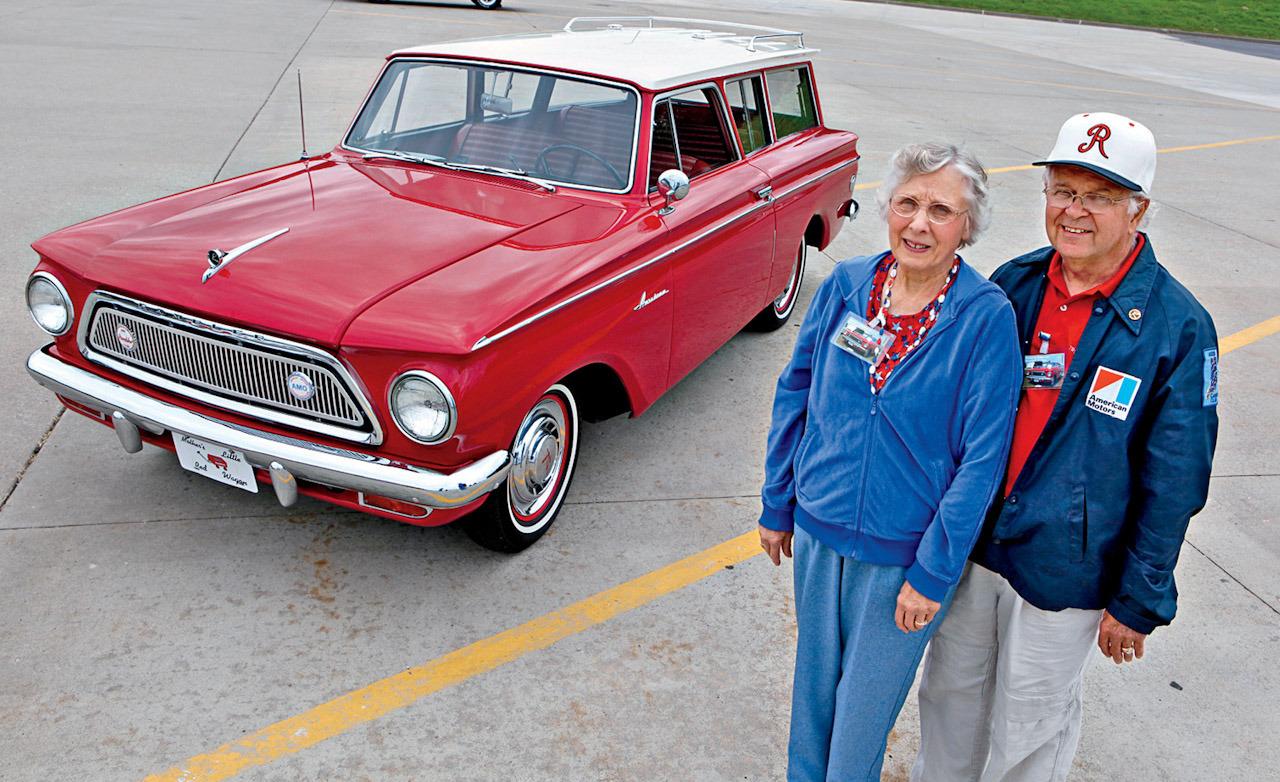 Ronald and Donna Helderman with their 1963 AMC Rambler American ...