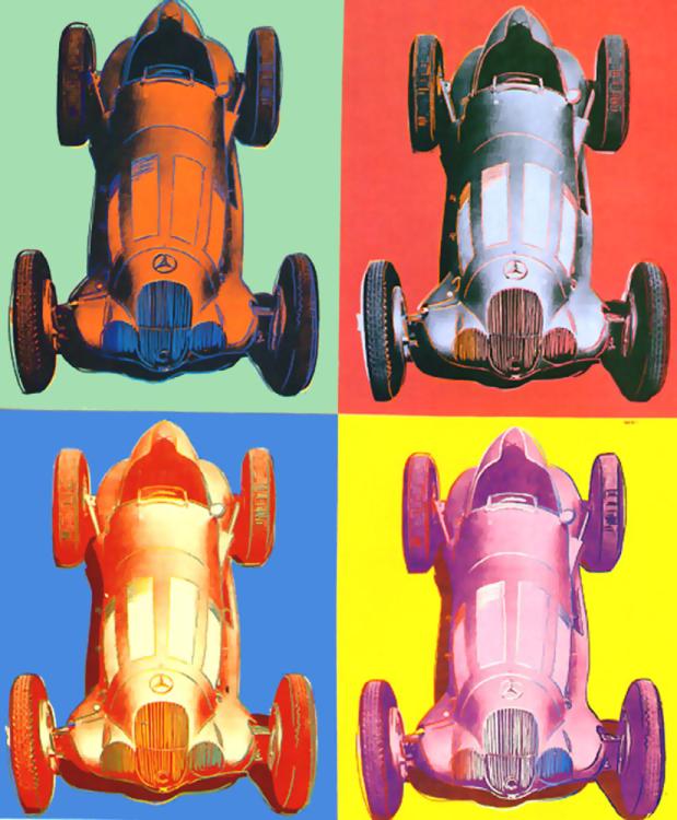 Benz Racing Car - Andy Warhol - WikiPaintings.