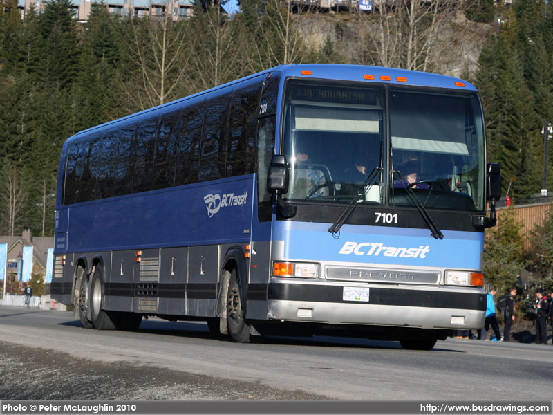 www.busdrawings.com - BC Transit Whistler - leased Prevost Le ...
