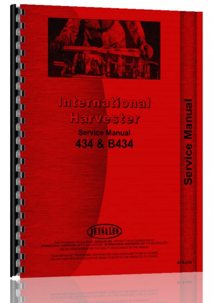 International Harvester Service Manual for model 434 | Jensales ...