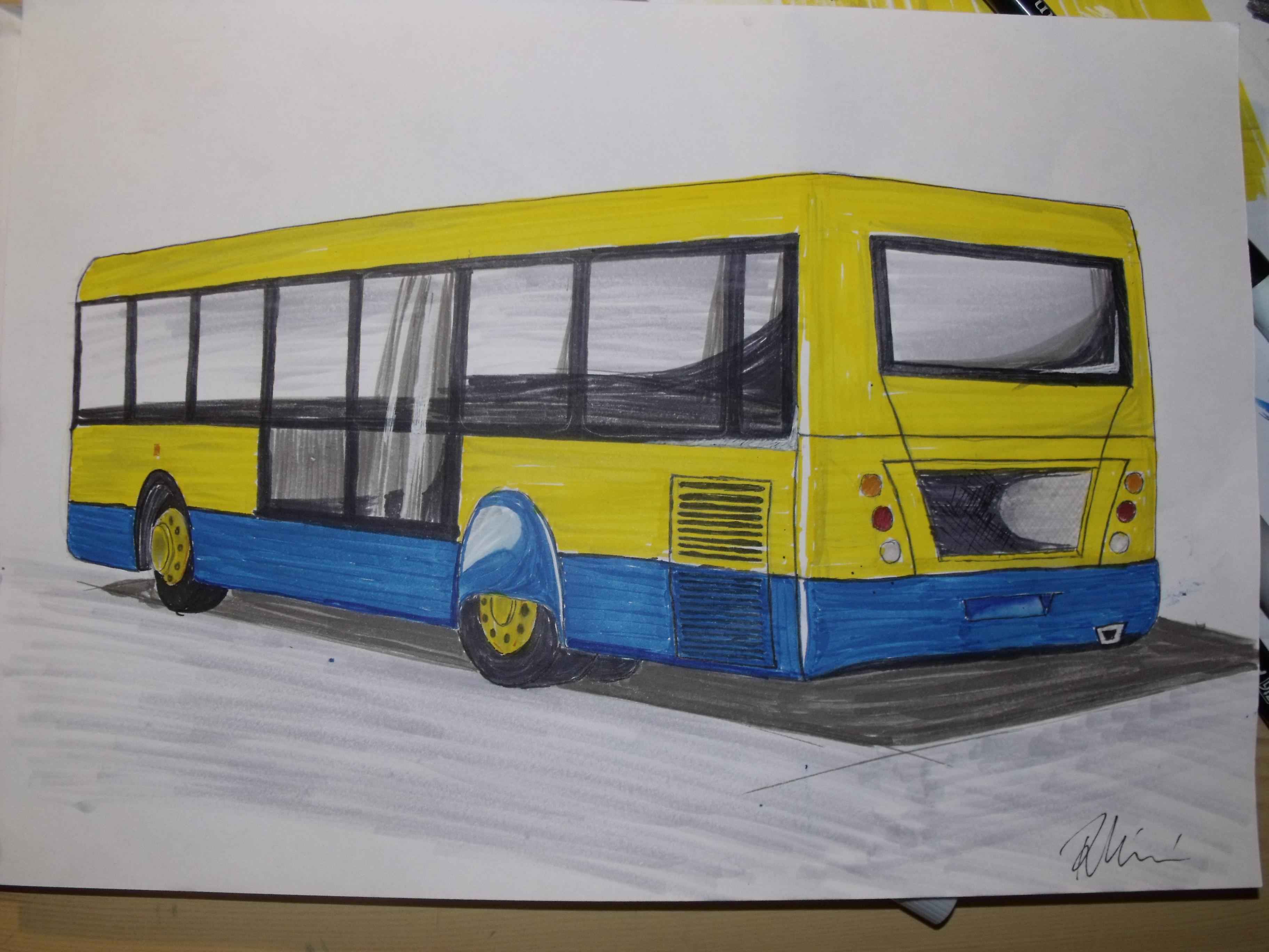 Ikarus 415 Bus Redesign Project by Mate Racz at Coroflot.