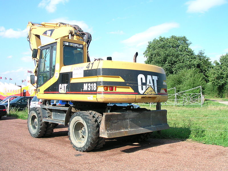 Image - Caterpillar M318 with grab (rear).jpg - Tractor ...