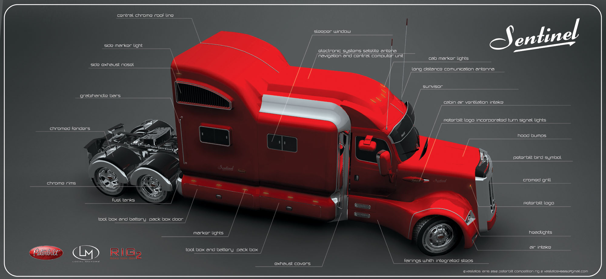 Peterbilt Sentinel Truck Concept Offers Classic and Elegant ...