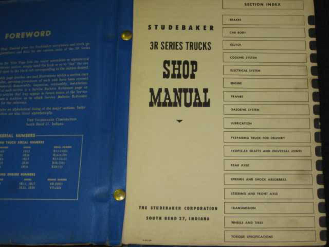 1954 Studebaker 3R Series Truck Shop Manual | eBay