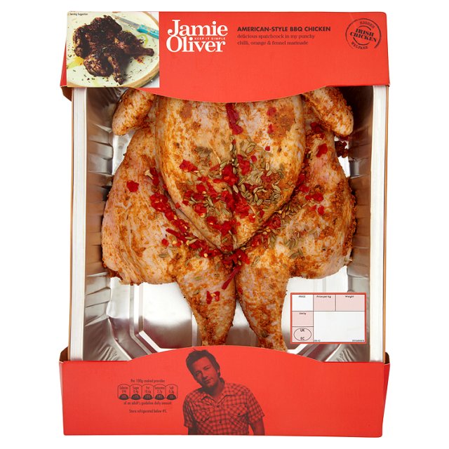 Ocado: Jamie Oliver BBQ Spatchcock Chicken (Product Information)