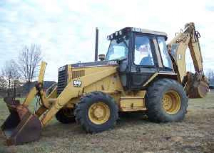 CATERPILLAR 416B 4X4 BACKHOE WITH CAB FOR SALE OR TRADE FOR 4X4 ...