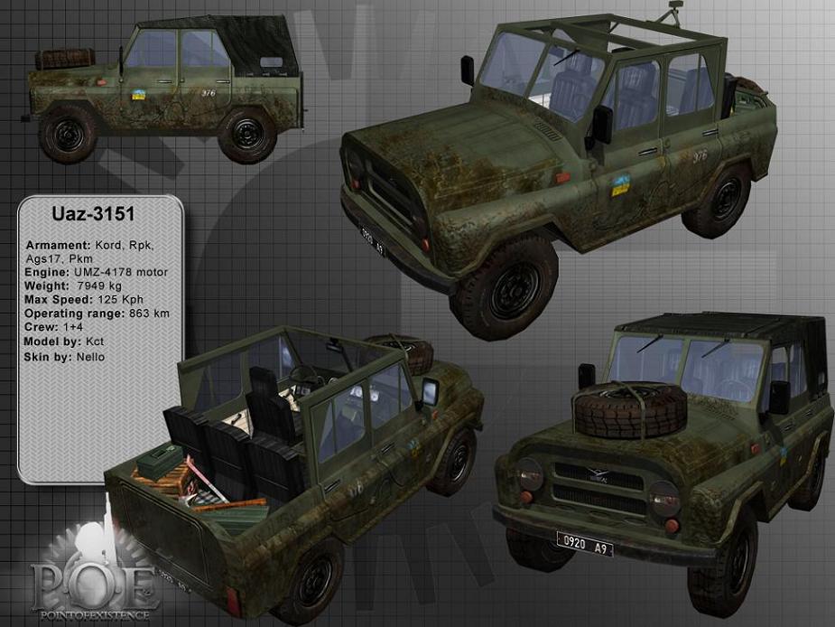 Uaz-3151 transport vehicle image - Point of Existence: 2 Mod for ...