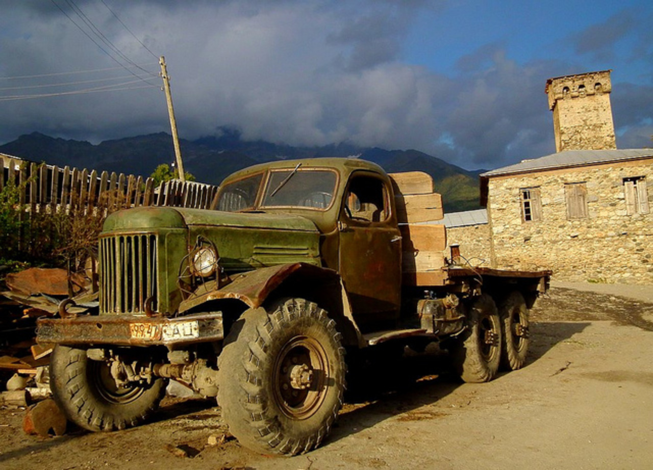 Old Soviet truck (ZIL 157) in Mestia (Svaneti, Georgia) | Flickr ...