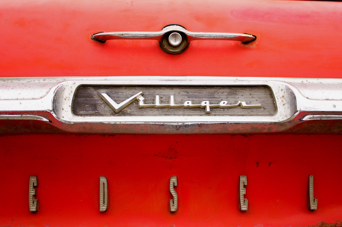 OLD PARKED CARS.: 1959 Edsel Villager.