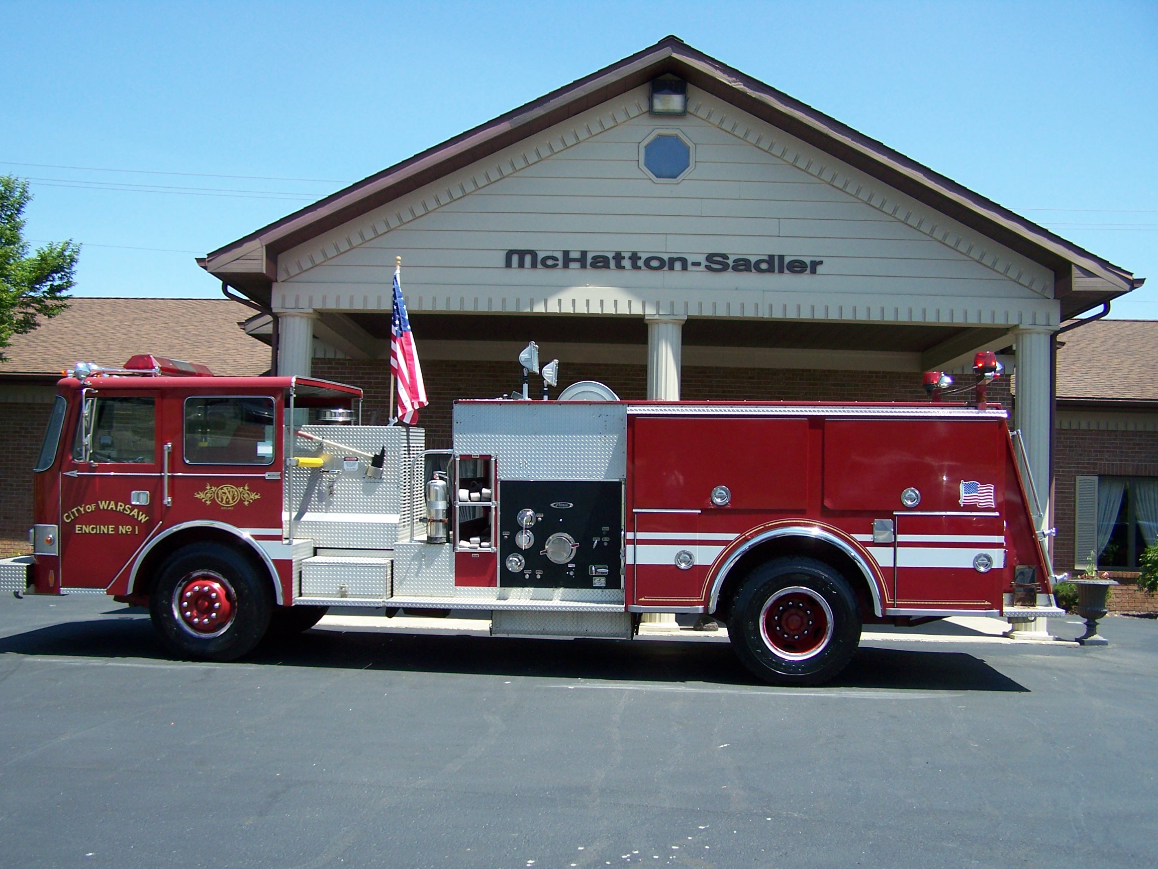 Sadler Donates Fire Engine to Jellystone